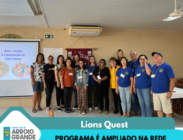 Equipe da Secretaria de Educação participa de formação do Projeto Lions Quest