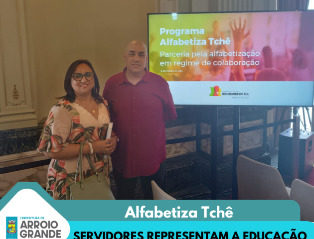 Servidores Municipais participam do lançamento do Programa Alfabetiza Tchê