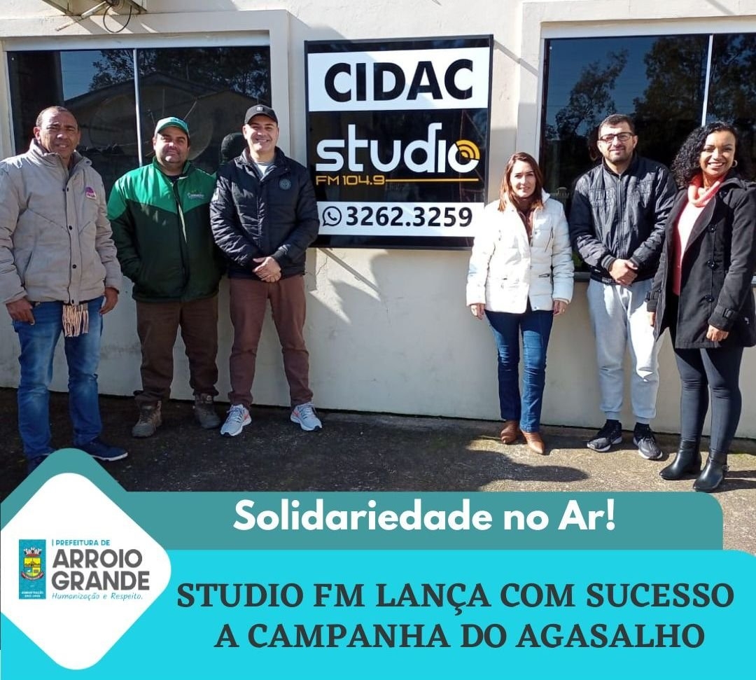 RÁDIO STUDIO FM LANÇA CAMPANHA DO AGASALHO EM ARROIO GRANDE